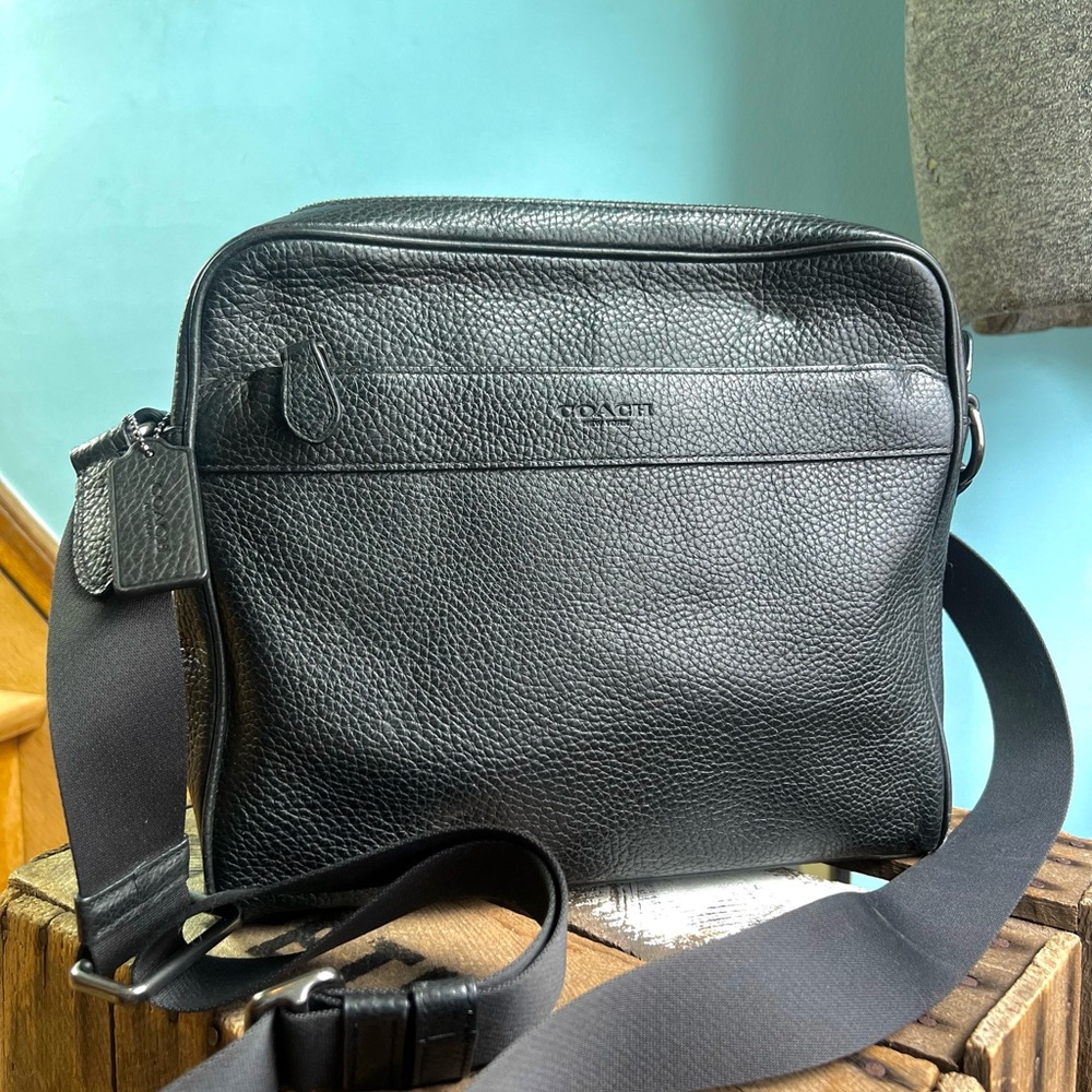 Coach Black Charles Camera Bag Crossbody Messenger Bag F24876